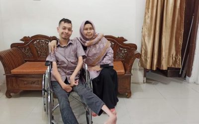Kisah Inspiratif Khairil Fikri, Disabilitas Daksa Asal Aceh yang Mudik Sendiri Ditemani Kursi Roda